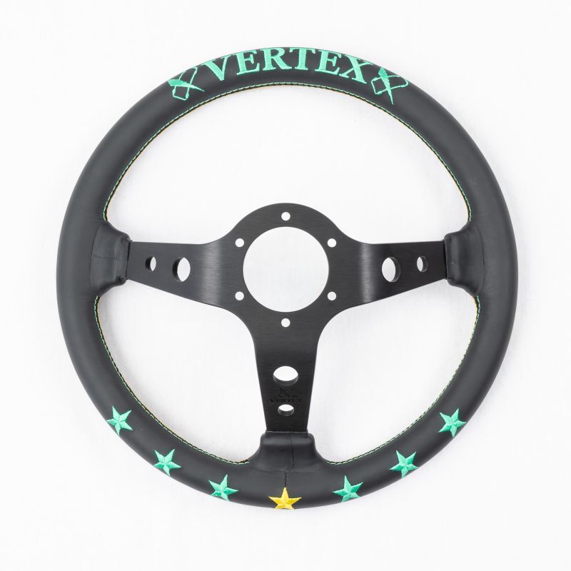 CAR MAKE T&E VERTEX STEERING WHEEL 7 STAR BLUE MINT STE-7STARBM FOR  CARMAKETE-00034