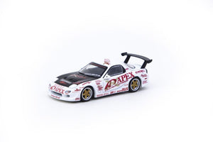 CAR MAKE T&E 1:64 VERTEX MAZDA RX-7 FD3S A'PEX D1 PROJECT (APEX) TARMAC WORKS DIECAST T64G-TL022-AP FOR  CARMAKETE-00061