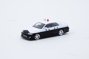 CAR MAKE T&E 1:64 VERTEX TOYOTA JZX100 CHASER BLACK WHITE TARMAC WORKS DIECAST T64G-TL007-BW FOR  CARMAKETE-00060