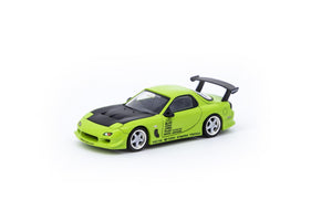 CAR MAKE T&E 1:64 VERTEX MAZDA RX-7 FD3S LIGHT GREEN TARMAC WORKS DIECAST T64G-TL022-LG FOR  CARMAKETE-00062