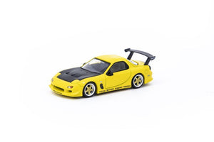 CAR MAKE T&E 1:64 VERTEX MAZDA RX-7 FD3S YELLOW METALLIC TARMAC WORKS DIECAST T64G-TL022-YL FOR  CARMAKETE-00063