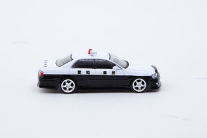 CAR MAKE T&E 1:64 VERTEX TOYOTA JZX100 CHASER BLACK WHITE TARMAC WORKS DIECAST T64G-TL007-BW FOR  CARMAKETE-00060