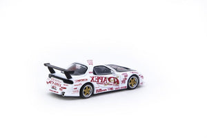 CAR MAKE T&E 1:64 VERTEX MAZDA RX-7 FD3S A'PEX D1 PROJECT (APEX) TARMAC WORKS DIECAST T64G-TL022-AP FOR  CARMAKETE-00061