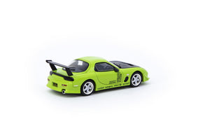 CAR MAKE T&E 1:64 VERTEX MAZDA RX-7 FD3S LIGHT GREEN TARMAC WORKS DIECAST T64G-TL022-LG FOR  CARMAKETE-00062