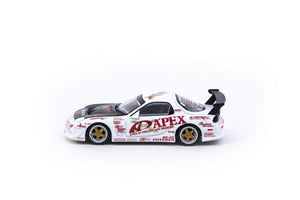 CAR MAKE T&E 1:64 VERTEX MAZDA RX-7 FD3S A'PEX D1 PROJECT (APEX) TARMAC WORKS DIECAST T64G-TL022-AP FOR  CARMAKETE-00061