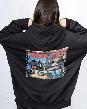 CAR MAKE T&E VERTEX BIG SILHOUETTE GRAFFITI HOODIE L VER-BSGH2023 FOR  CARMAKETE-00056