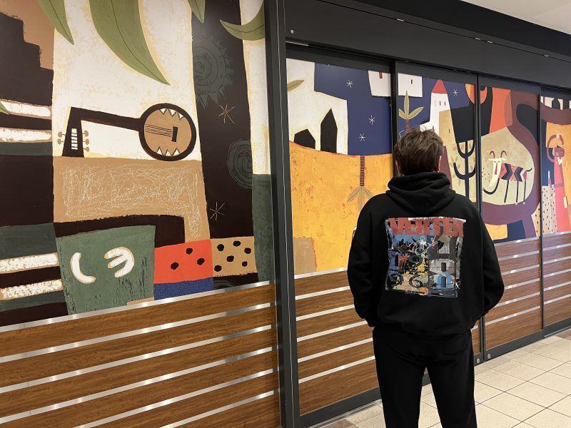 CAR MAKE T&E VERTEX BIG SILHOUETTE GRAFFITI HOODIE M VER-BSGH2023 FOR  CARMAKETE-00055