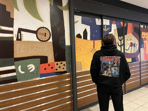 CAR MAKE T&E VERTEX BIG SILHOUETTE GRAFFITI HOODIE L VER-BSGH2023 FOR  CARMAKETE-00056