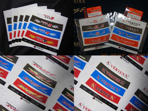 CAR MAKE T&E VISOR STICKER SET HALF CLEAR VERTEX FOR  CARMAKETE-03006