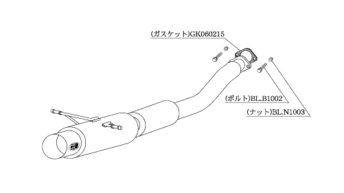 KAKIMOTO RACING EXHAUST HYPER FULLMEGA N1+Rev FOR SUBARU IMPREZA SPORT WAGON GGA C D E F G   B31316