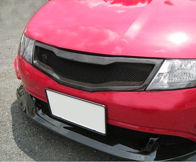 SEEKER CARBON FRONT GRILLE WITH UV CUT CLEAR PAINT FOR HONDA CIVIC FN2 16010-FN2-C02