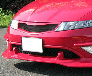SEEKER FRP FRONT GRILL UNPAINTED BLACK GEL FOR HONDA CIVIC FN2 16010-FN2-F01