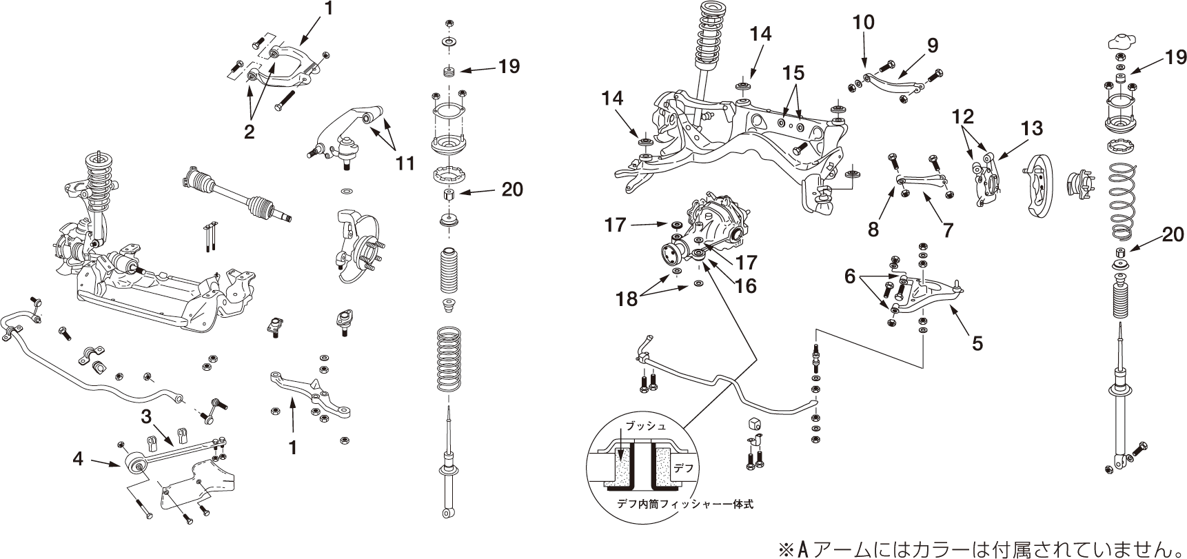 強化ブッシュ　NISMO 55045 RS590 強化ブッシュ NISMO 55045 RS590 NISMO Rear A Arm Bush For Skyline