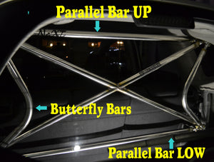 NEXT MIRACLE CROSS BAR BUTTERFLY BAR RIGHT & LEFT STAINLESS 32 FOR SUZUKI ALTO HA36 C P NEXT-01414