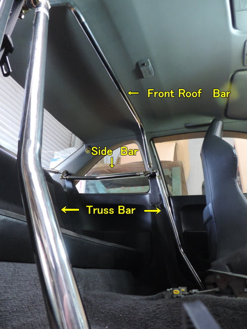 NEXT MIRACLE CROSS BAR FRONT ROOF BAR STAINLESS 32 FOR NISSAN K12 NEXT-00788