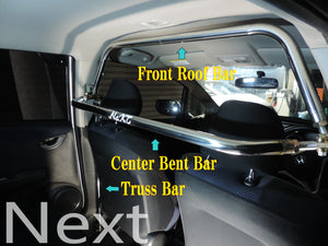 NEXT MIRACLE CROSS BAR TRUSS BAR RIGHT & LEFT STAINLESS 35 FOR HONDA INTEGRA DC2 NEXT-00132