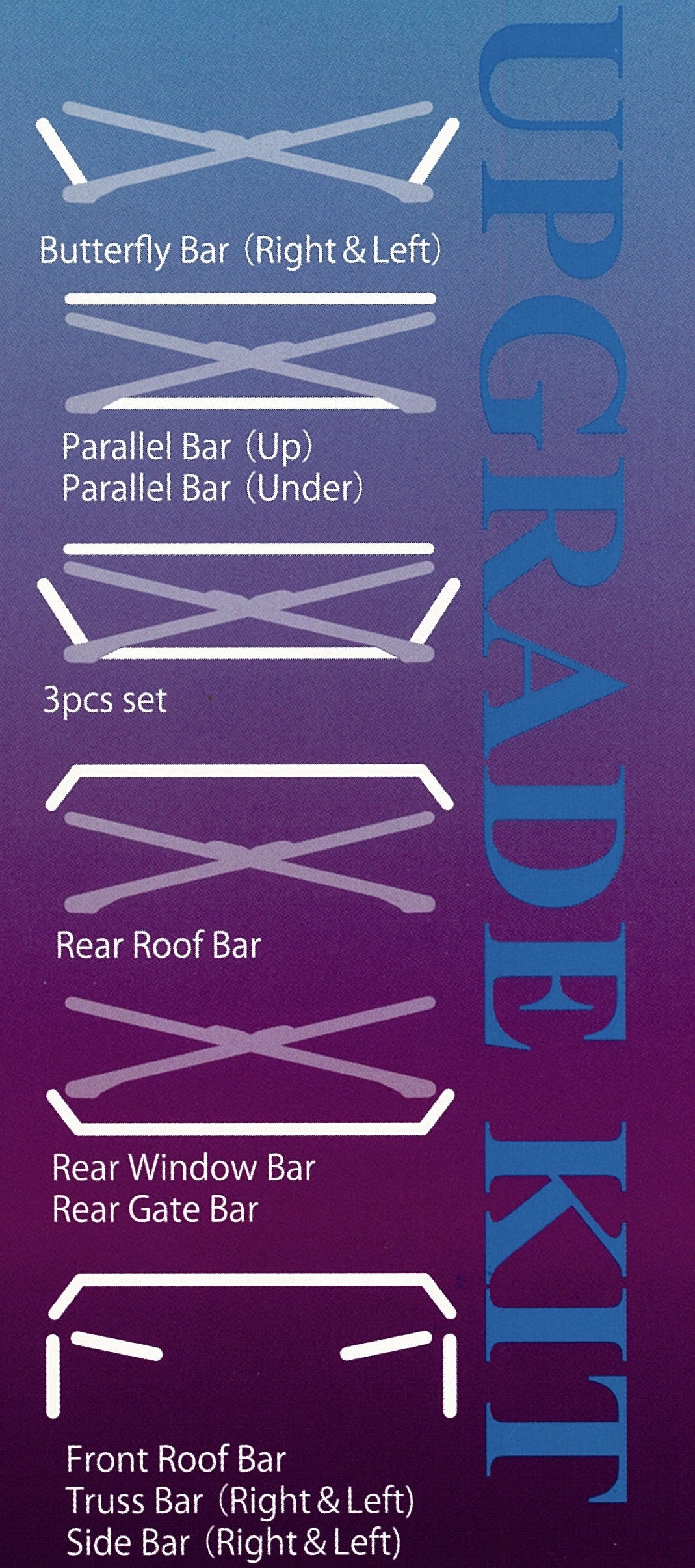 NEXT MIRACLE CROSS BAR TRUSS BAR RIGHT & LEFT STAINLESS 32 FOR NISSAN Z32 2SEATS 300ZX NEXT-00691