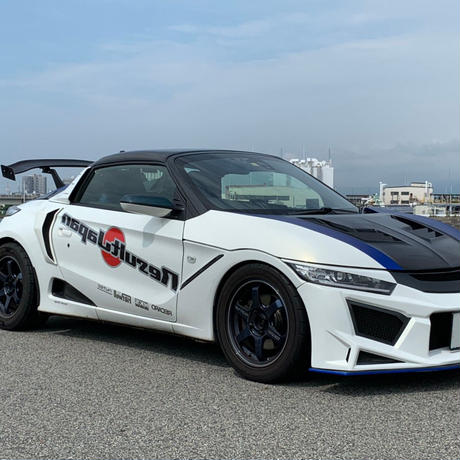 Result Japan GT wing s660 中古品　FRP 黒塗装手渡し RESULT JAPAN GT WING LEGAL TYPE FRP UNPAINTED FOR HONDA S660 JW5