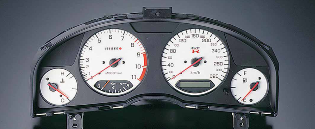 NISMO COMBINATION METER 300KMH WHITE LIMITED QUANTITY FOR NISSAN SKYLINE GT-R BNR34 24810-RSR46-WH
