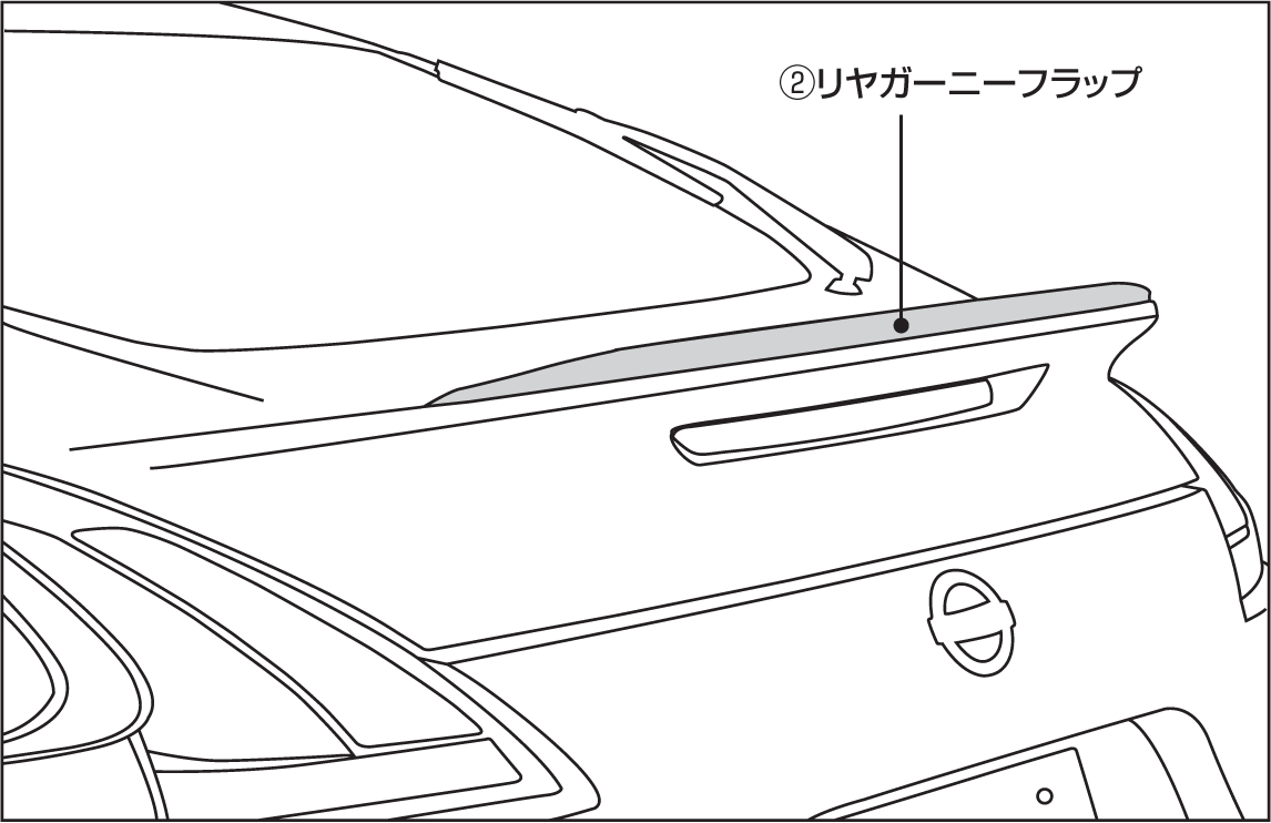 NISMO Rear Gurney Flap  For Fairlady Z (Z34) NISMO  98100-RNZ45