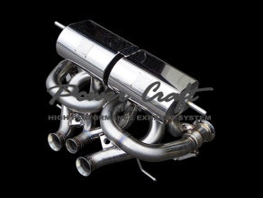 POWER CRAFT HYBRID EXHAUST MUFFLER SYSTEM STOCK TAIL WITH RACING STRAIGHT CATALYZER FOR LAMBORGHINI AVENTADOR 740S P-LA1000102-SE