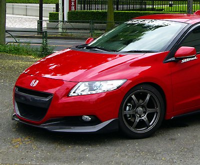 SEEKER FRP FRONT HALF SPOILER TURQUOISE PEARL  FOR HONDA CR-Z  16000-ZF1-F02