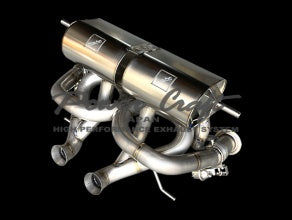 POWER CRAFT HYBRID EXHAUST MUFFLER SYSTEM FULL TITAN SQUARE TAIL WITH RACING STRAIGHT CATALYZER FOR LAMBORGHINI AVENTADOR 740S P-LA1000103-SE