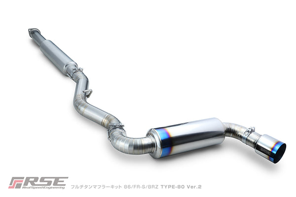 RSE FULL TITANIUM MUFFLER EXHAUST KIT TYPE-80 VER2 FOR TOYOTA GR86