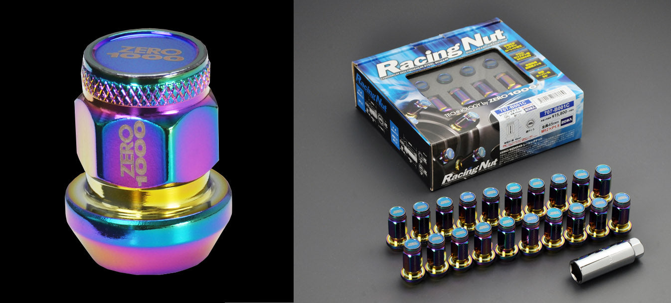 ZERO1000 CLOSED-END TYPE LUG NUTS 28mm 20pcs M12×P1.25 707-C002C