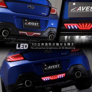 AVEST FULL LED BACK FOG LIGHT SMOKE FOR TOYOTA GR86 ZD8 SUBARU BRZ ZD8 TO3003-J-SB