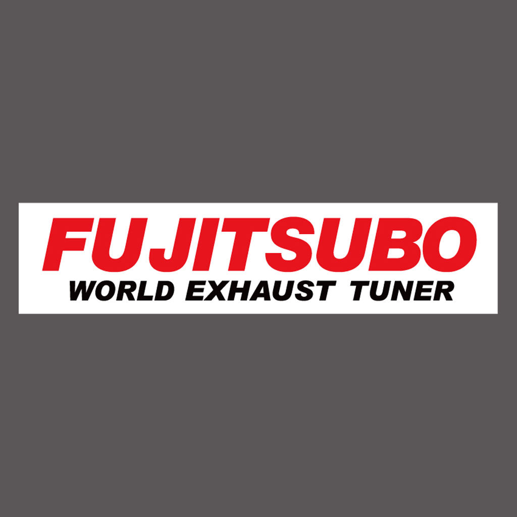 FUJITSUBO WORLD EXHAUST TUNER RED STICKER 011-38201