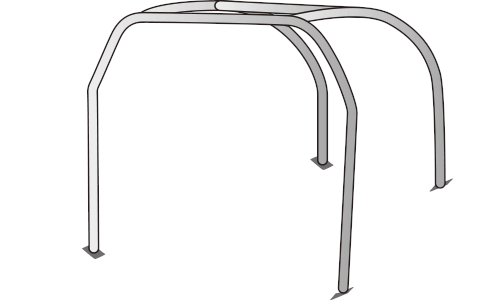 OKUYAMA DASH ROLL CAGE STEEL 5P  For TOYOTA VITZ NCP91 705-045-0