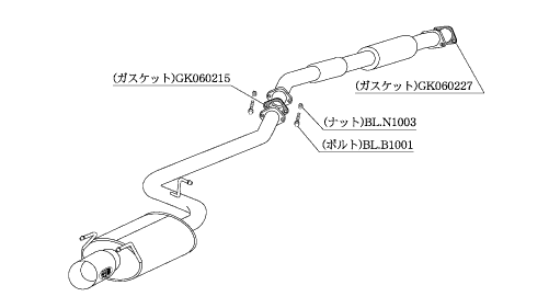 KAKIMOTO RACING EXHAUST KAKIMOTO.R FOR TOYOTA COROLLA LEVIN AE101  TS328