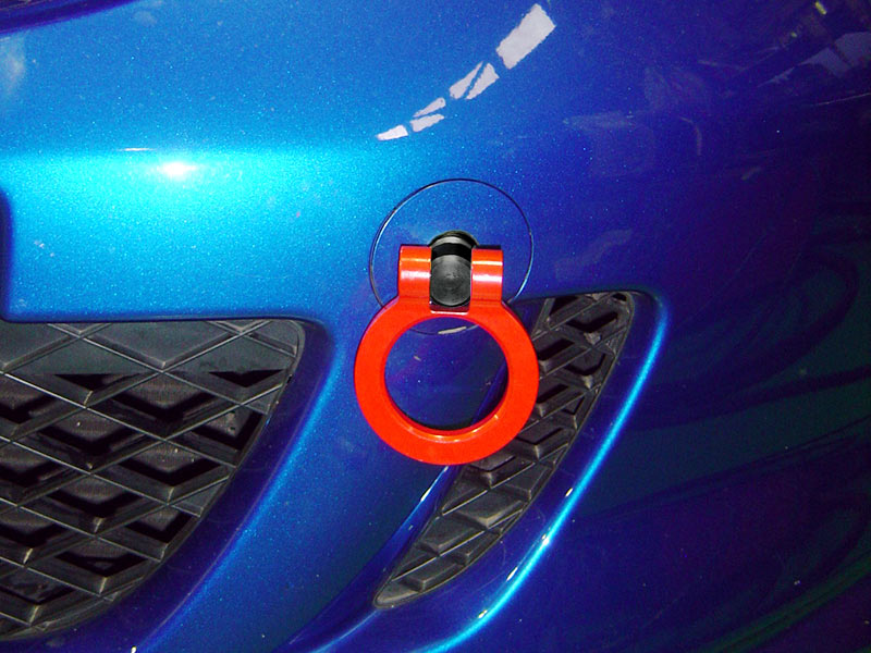 OKUYAMA FLIP-UP TOWING HOOK FRONT SILVER For HONDA FIT GD1 2 3 4 301-002-2