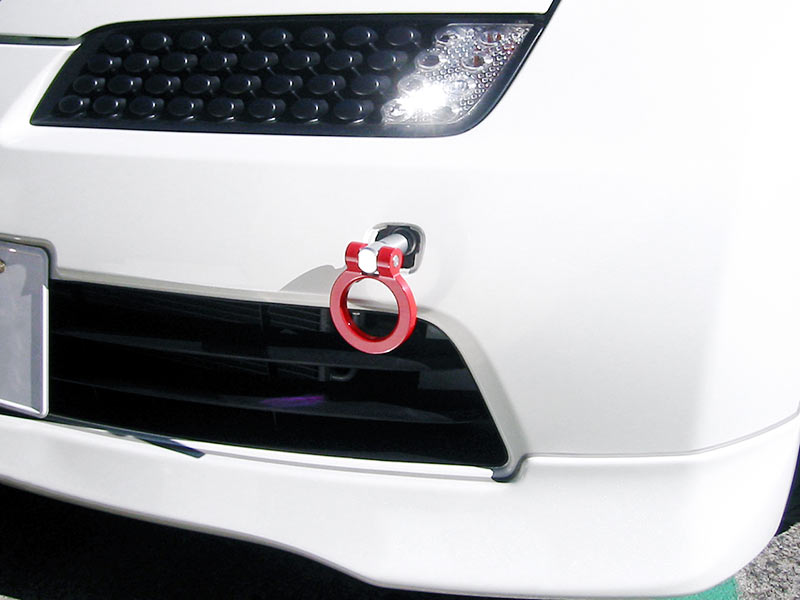 OKUYAMA FLIP-UP TOWING HOOK FRONT YELLOW For MARCH A Y BN K12 301-007-1