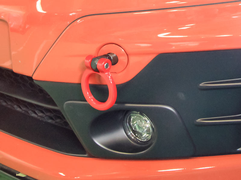 OKUYAMA FLIP-UP TOWING HOOK FRONT YELLOW For HONDA FIT GE8 301-042-1