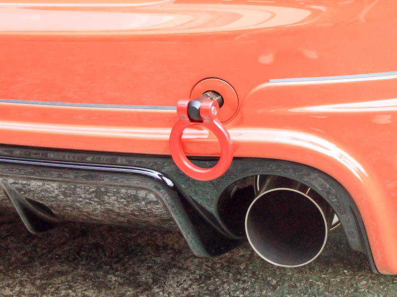 OKUYAMA FLIP-UP TOWING HOOK REAR RED For HONDA FIT GE8 301-043-0