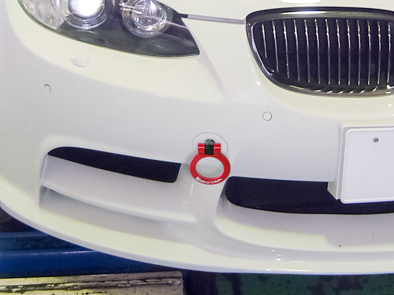 OKUYAMA FLIP-UP TOWING HOOK FRONT RED For BMW E90 M3 E92 M3 301-055-0
