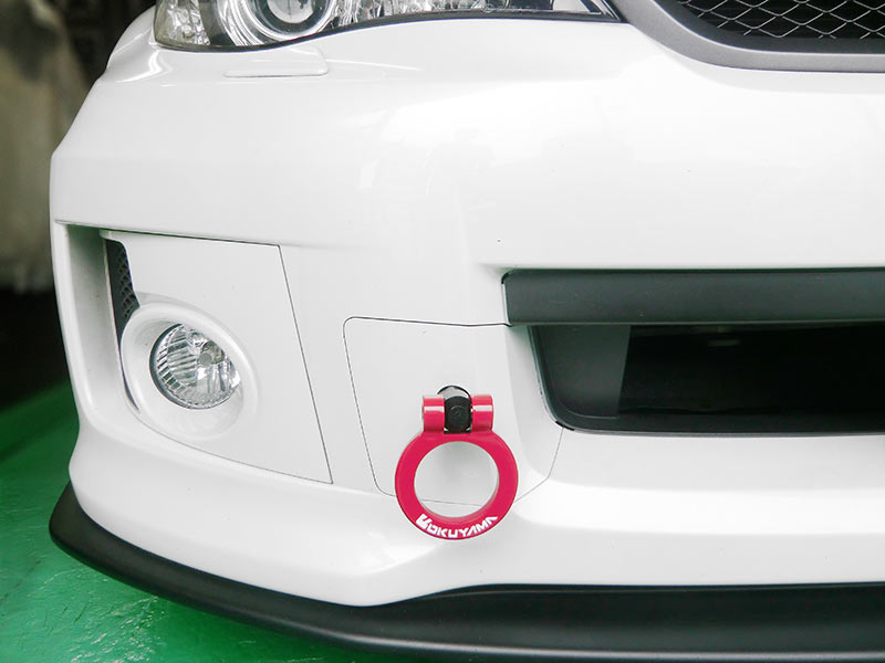 OKUYAMA TOWING HOOK Fr SILVER For SUBARU IMPREZA GRB GVB GRF GVF GH8 301-062-2