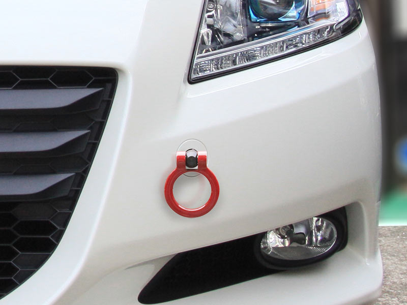 OKUYAMA FLIP-UP TOWING HOOK FRONT RED For HONDA CR-Z ZF1 301-067-0
