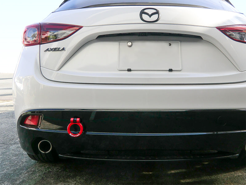 OKUYAMA FLIP-UP TOWING HOOK REAR SILVER For MAZDA AXELA SPORT BM2FS 301-092-2