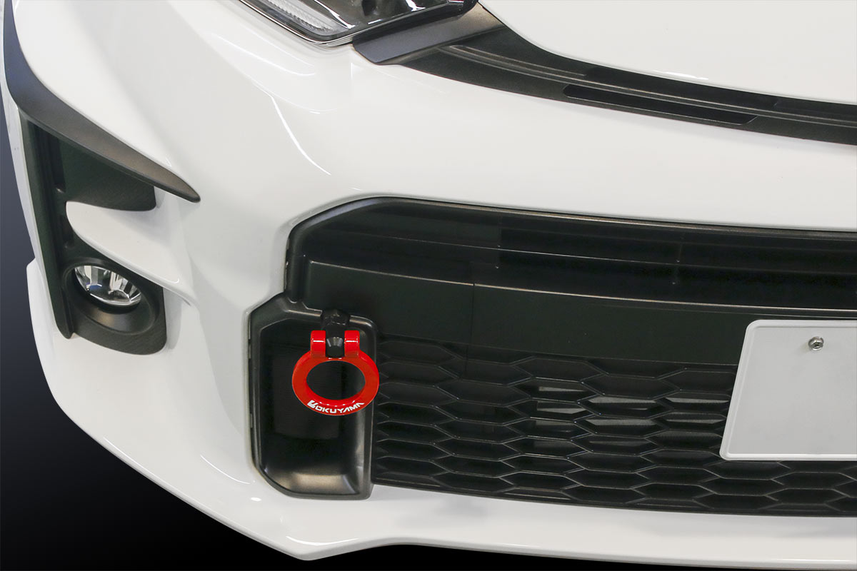 OKUYAMA FLIP-UP TOWING HOOK FRONT SILVER For TOYOTA GR YARIS GXPA16 301-108-2