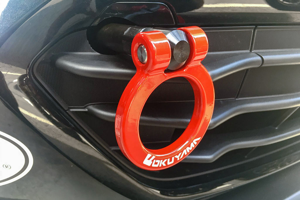 OKUYAMA FLIPUP TOWING HOOK FRONT RED For SUBARU BRZ ZD8 3011110RD