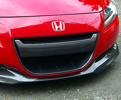 SEEKER FRONT GRILLE ARCH PART CARBON UV CLEAR + HORIZONTAL BAR FRP PAINTED FOR HONDA CR-Z  16010-ZF1-FC2