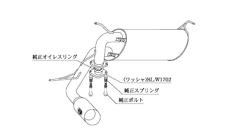 KAKIMOTO RACING EXHAUST KAKIMOTO.R FOR TOYOTA MR-S ZZW30  TS356