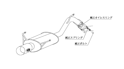 KAKIMOTO RACING EXHAUST KAKIMOTO.R FOR TOYOTA ALPHARD AERO BUMPER MNH10W MNH15W  TS364R
