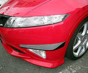 SEEKER CARBON CANARD SET UV CUT CLEAR PAINTED FOR HONDA CIVIC FN2 16060-FN2-C02