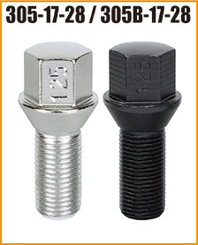 KYO-EI LUG BOLT FOR IMPORT CAR M14xP1.25 (BLACK) 305B-17-28