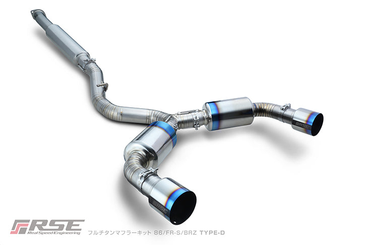 RSE FULL TITANIUM MUFFLER EXHAUST KIT TYPE-D FOR TOYOTA 86 ZN6 SUBARU BRZ ZC6 RB6090-SB05B