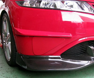 SEEKER FRP FOG LAMP COVER BLACK GEL UNPAINTED FOR HONDA CIVIC FN2 16070-FN2-F01